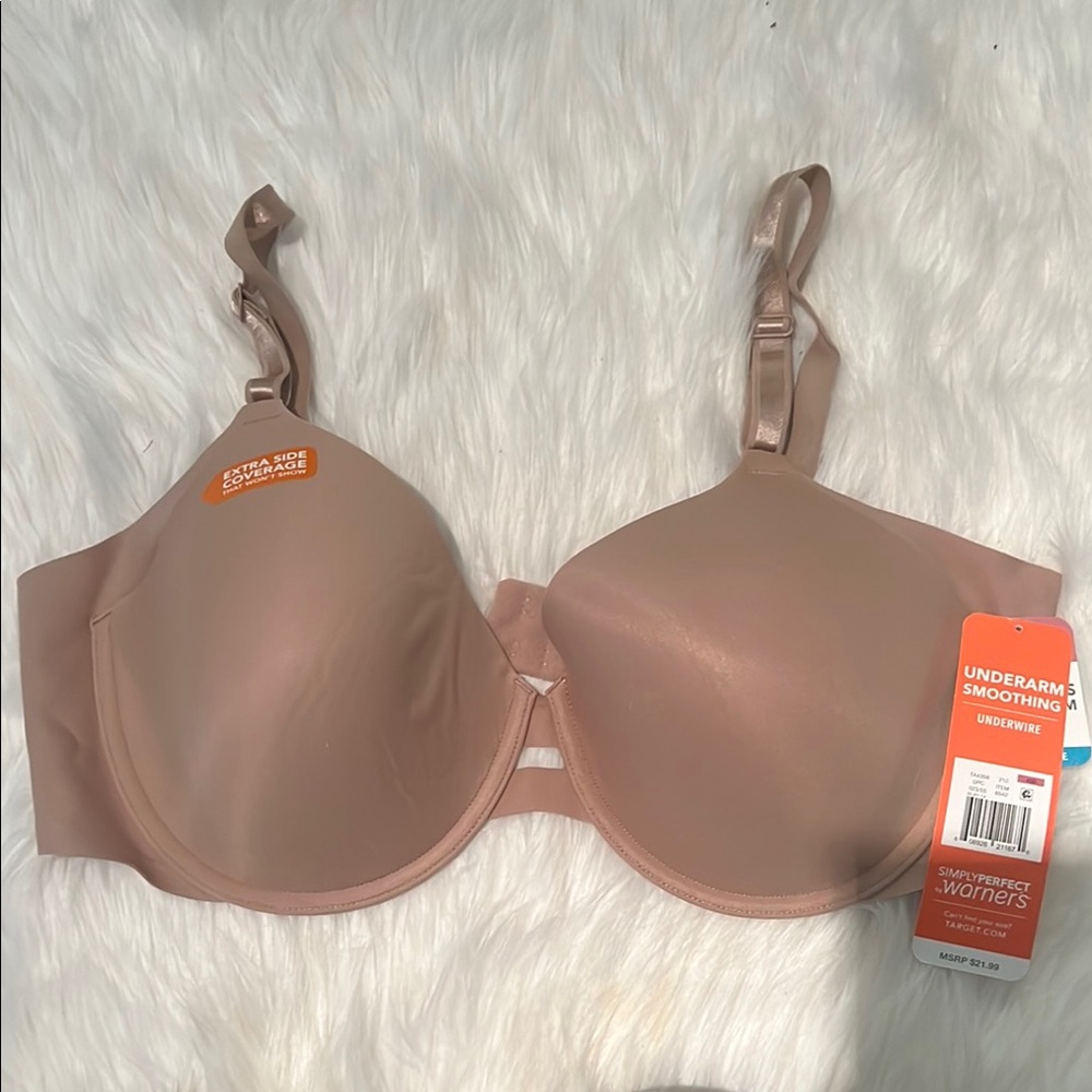 Warner's Women's Underarm Smoothing Bra - Beige